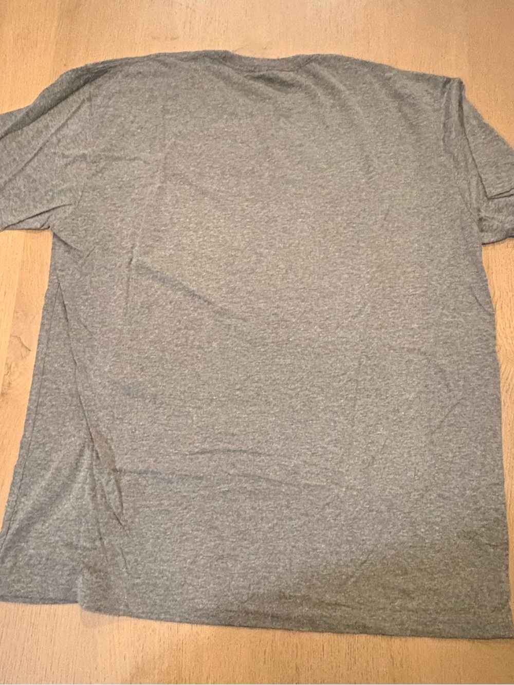 Next Level Apparel Gray Short Sleeve Tee with Black and Red Motivational Print - Picture 4 of 4